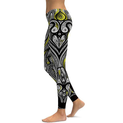 LI-FI Print Yoga Pants Women Unique Fitness Workout Sports Running Leggings Push Up Gym Wear Elastic Slim