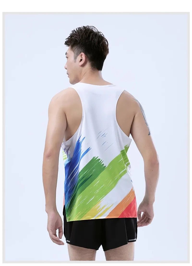 Adult Men Women Running Hiking Shirts Tight Gym Tank Top Fitness Marathon T-shirts Sport Exercise Basketball Vest Clothes