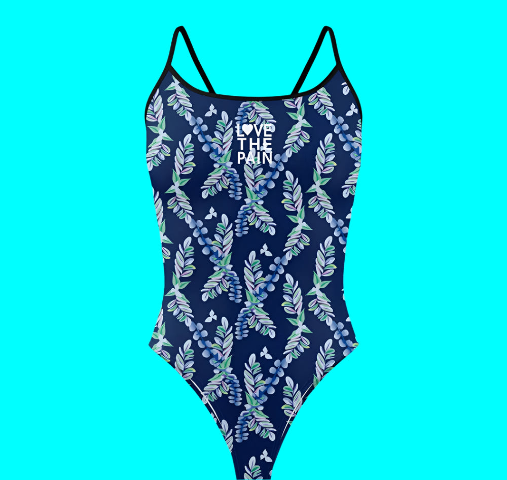 Love The Pain Women's  Bikini Thin Strap Triangle Swimsuit Competition Swimsuit Summer Function Training Print Bathing Suit