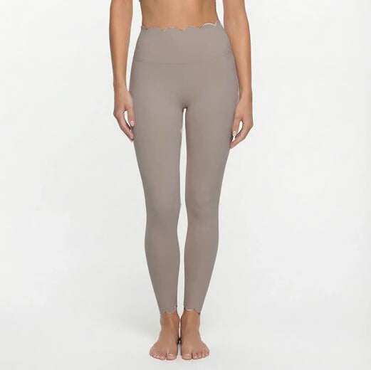 Laser Wave Plastic Elastic High Waist Tight Pants for Women, Speed Drying Fitness Running, Tight Bottom Pants XP172