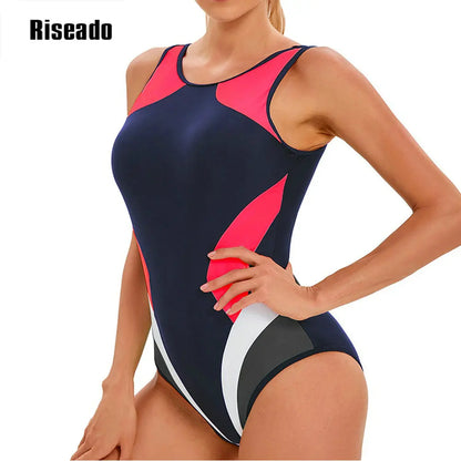 Athletic One Piece Swimsuit  U Back Swimwear for Training, Sports, and Fitness