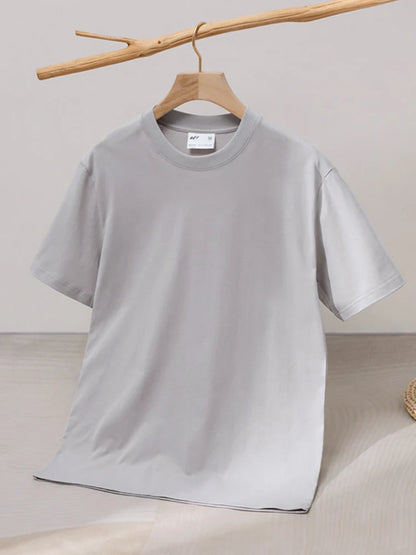 Women T Shirt Cotton 100℅ Summer Basic Tee Short Sleeve Tops Loose T-shirt Casual Women's White Basic T Shirts For Women