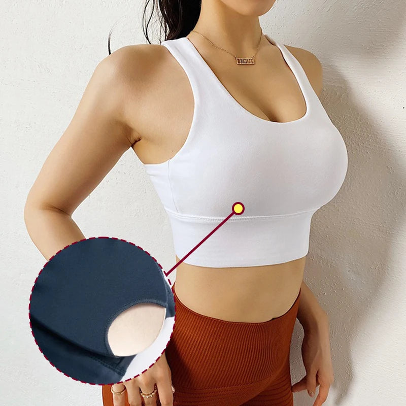 Sports Bra High Impact Sports Bras Criss Cross Back Full Support for Large Bust No Bounce Yoga Bra Bounce Control Crop