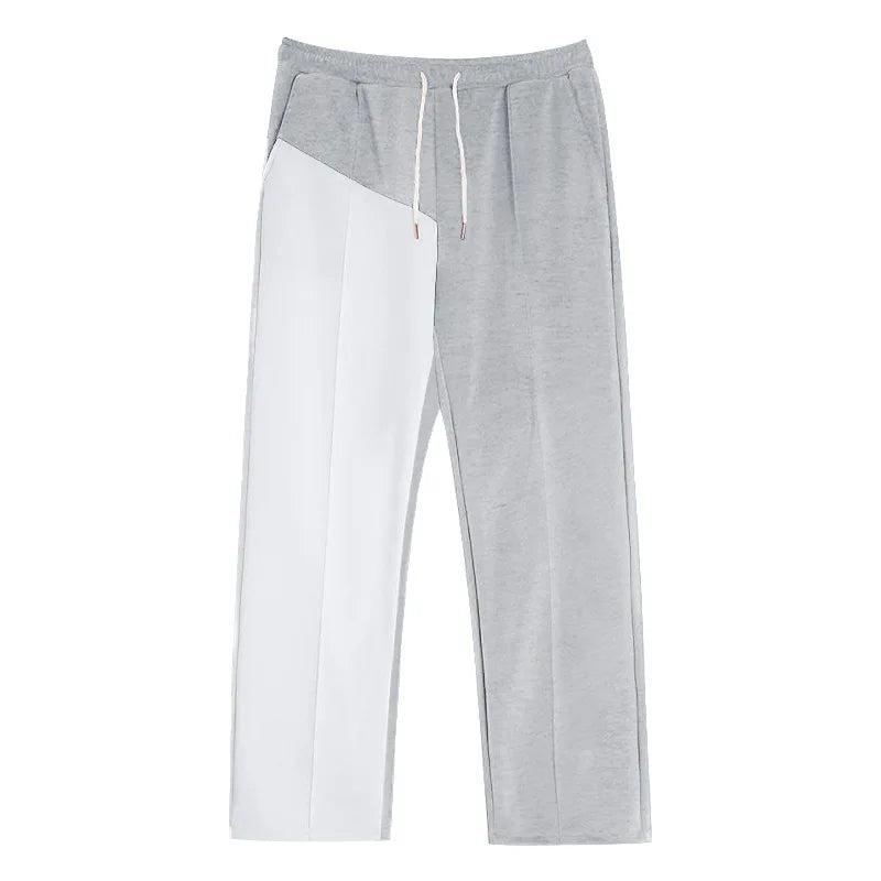 24 Cross-border Men's Straight Color Matching Casual Oversize Versatile Pants Loose Trousers