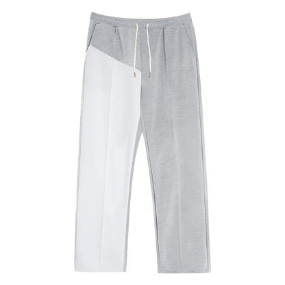 24 Cross-border Men's Straight Color Matching Casual Oversize Versatile Pants Loose Trousers