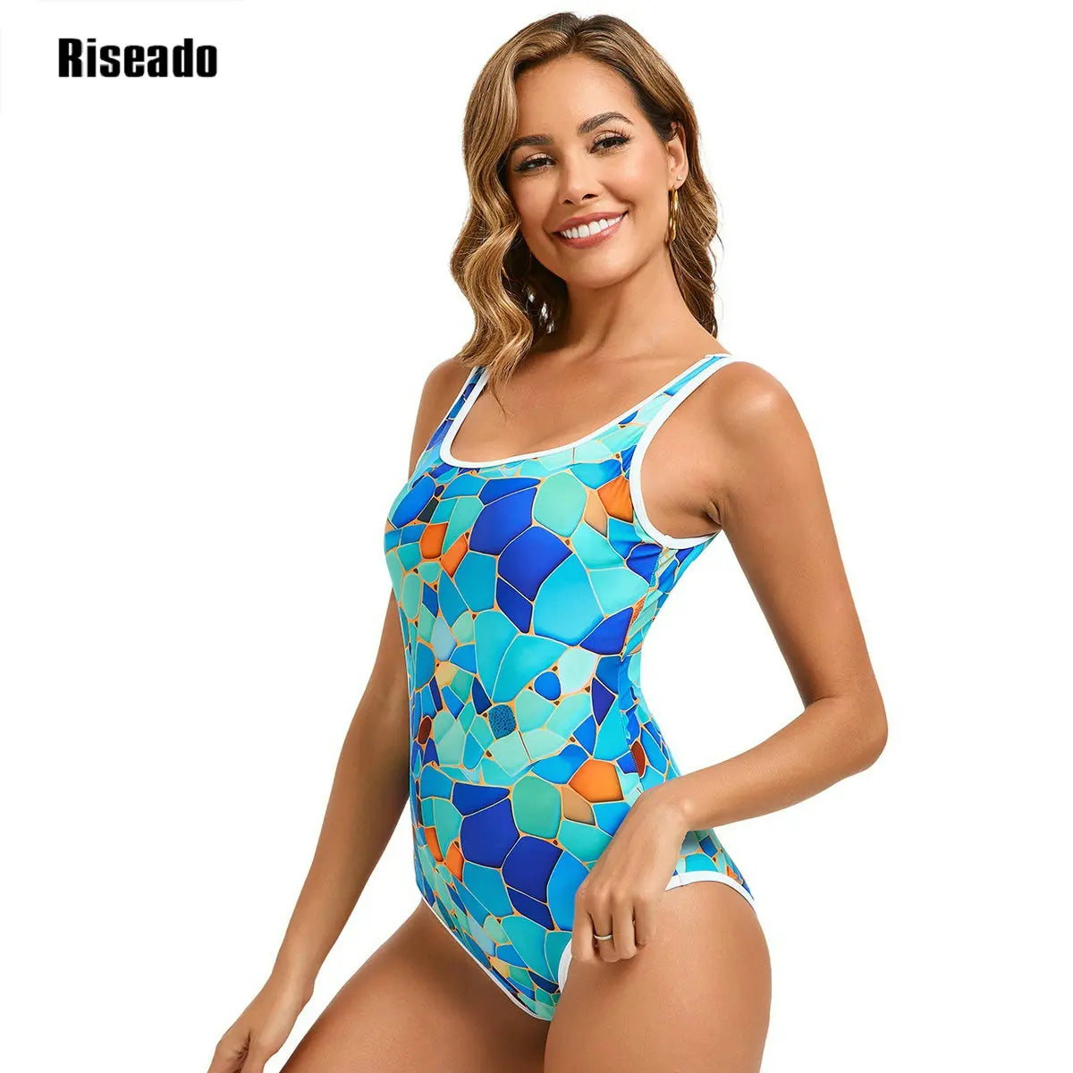 Women's Swimsuit Woman Scoop Neck Swimwear One Piece Swimming U Back Beach Wear Pool Squad Training Slimming Monokini