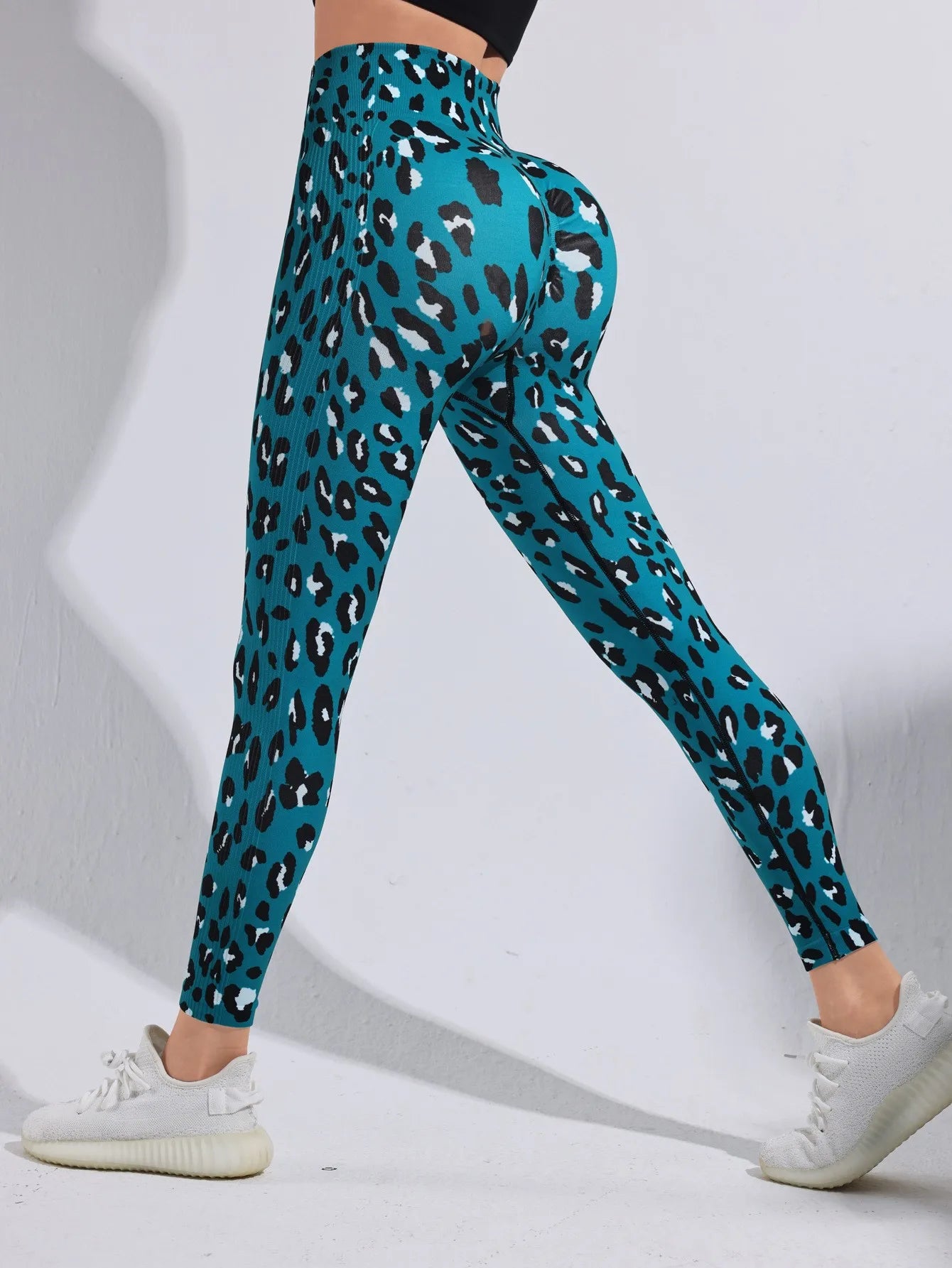 Fashion Women Beautiful Print Leggings Yoga Pants High Waist Jeggings Stretch Pants  Gym Fitness Sweatpants