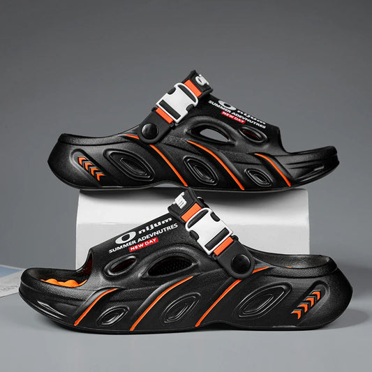 Summer Men's Massage Slippers Indoor Outdoor Sandals Beach Comfortable Soft Slides Clogs Casual Shoes Men Women Home Slippers