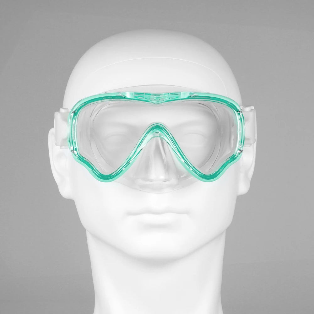 Professional Big Frame Kids Swimming Goggles with Nose Cover Anti Fog Wide View Swimming Gear for Boys Girls Children Glasses