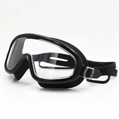 Big frame Professional Swimming Waterproof soft silicone glasses swim Eyewear Anti-Fog UV men women goggles for men women