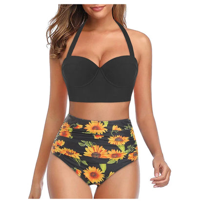 Swimsuits Push Up Bikini Female Swimwear Beach Wear High Waist Bikinis Women's Swimming Bathing Suit