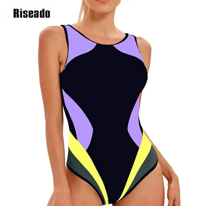 Athletic One Piece Swimsuit  U Back Swimwear for Training, Sports, and Fitness