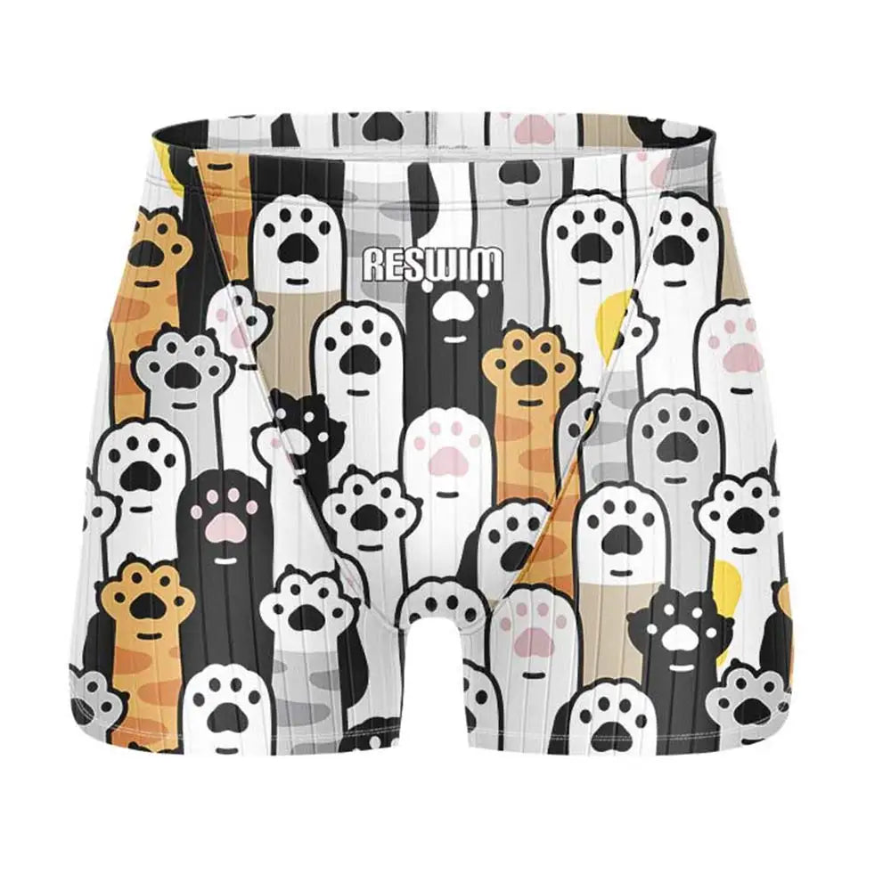 Men's Printed Swim Jammer Shorts
