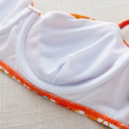 Brazilian Bikini Set Women Print Biquini Female Cut Bikinis Swimwear Push Up Swimsuit Bath Suit