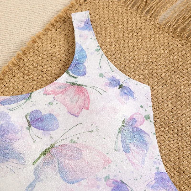Mermaid Scales Print Bodysuit One Piece Swimsuit Women Swimwear Racing Sports Bathing Suit Woman Monokini Beach Wear