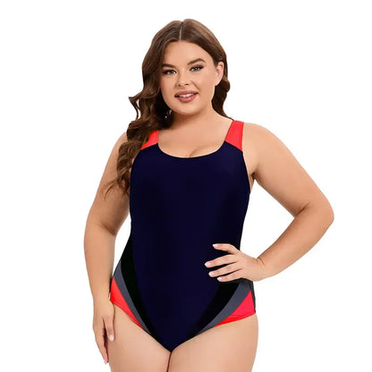 Sport High Waist Bikinis Set Plus Size Women One Piece Surfing Swimwear Tankini Swimsuit Summer Beach Bathing Suit 5XL