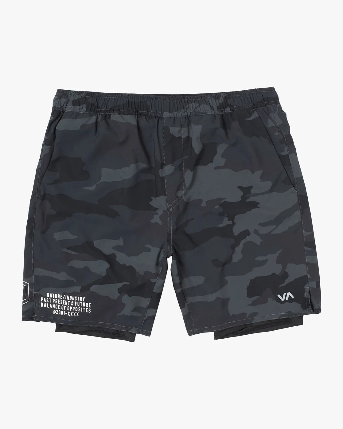 Camouflage Fashion Breathable Training Fitness Men's Shorts 2 IN1 Double Gym Male Bodybuilding Sports Elasticity Shorts