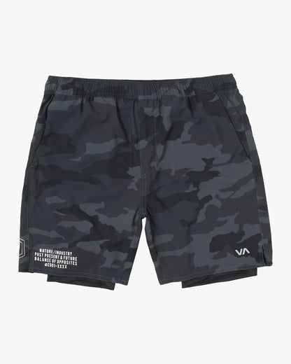 Camouflage Fashion Breathable Training Fitness Men's Shorts 2 IN1 Double Gym Male Bodybuilding Sports Elasticity Shorts