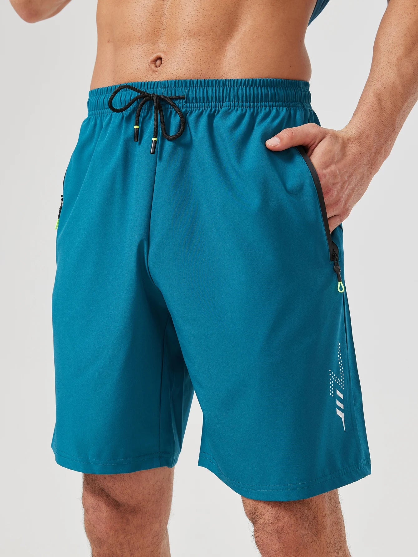 [USA Size] Men'S Beach Quick Dry Running Sports Board Black Shorts Sum ...