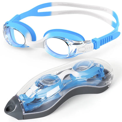 Findway Child Swimming Glasses Upgrade Waterproof Anti Fog UV  Professional Diving Swimming Glasses Eyewear Kids for Age 3-10