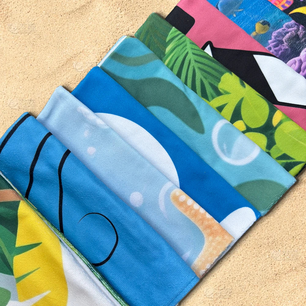 Quick-Dry Printed Beach Towels
