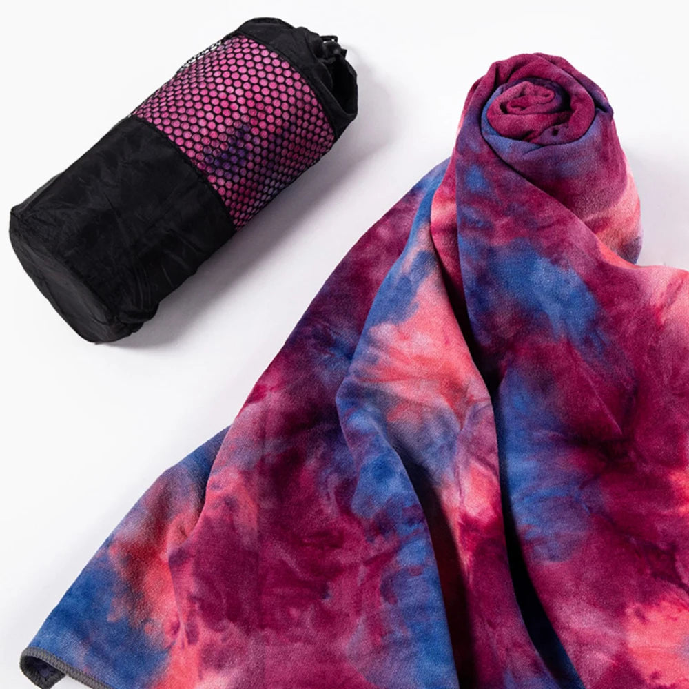 Anti slip hot yoga towel, made of absorbent soft ultra-fine fiber, available in various colors, suitable for Bikram Pilates   ﻿