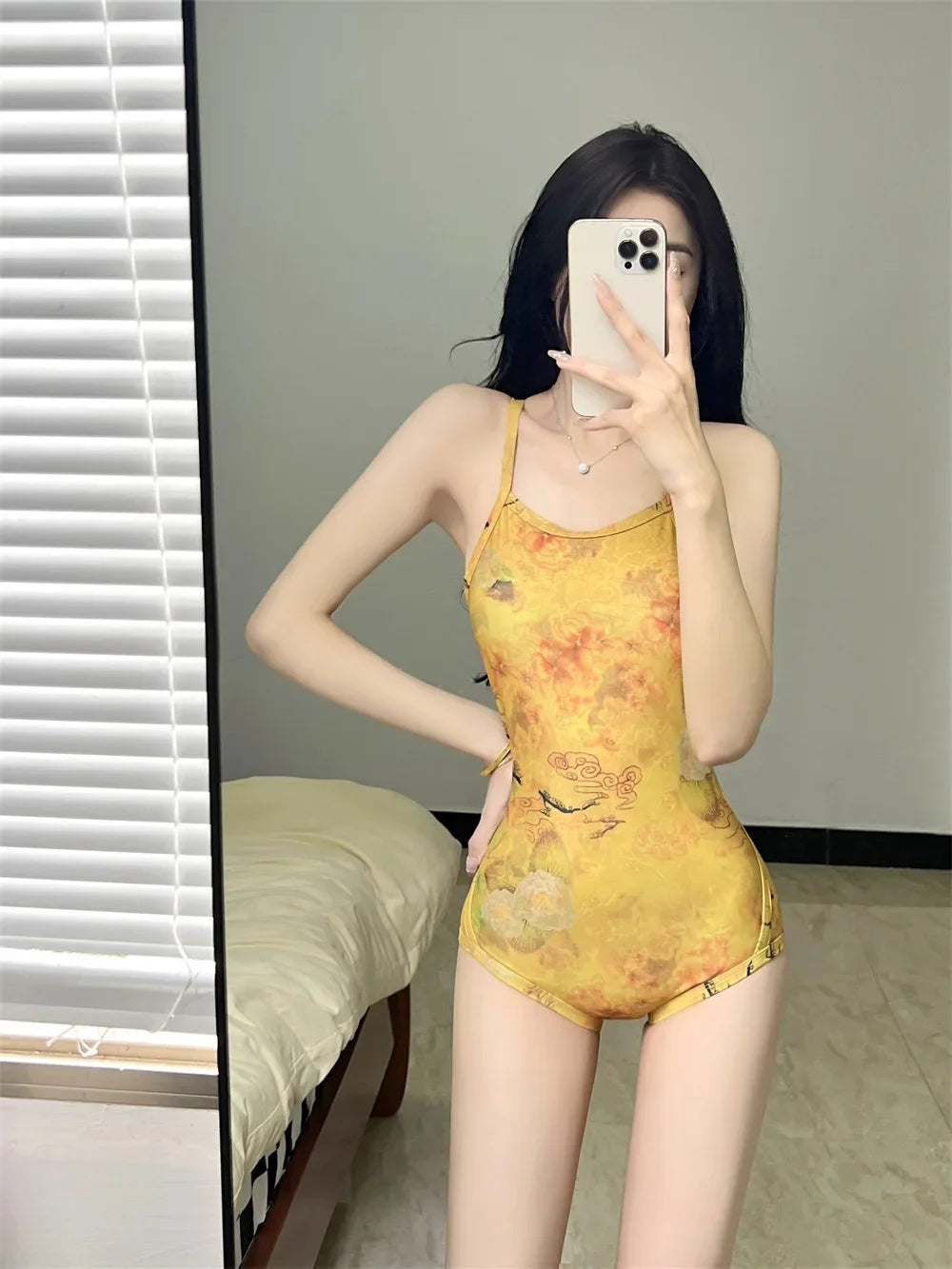Professional Racing Swimsuit Hot Sale Of The Season Model Sensual Triangle One-Piece for Women Thermal Spa Beach Swimming Pool