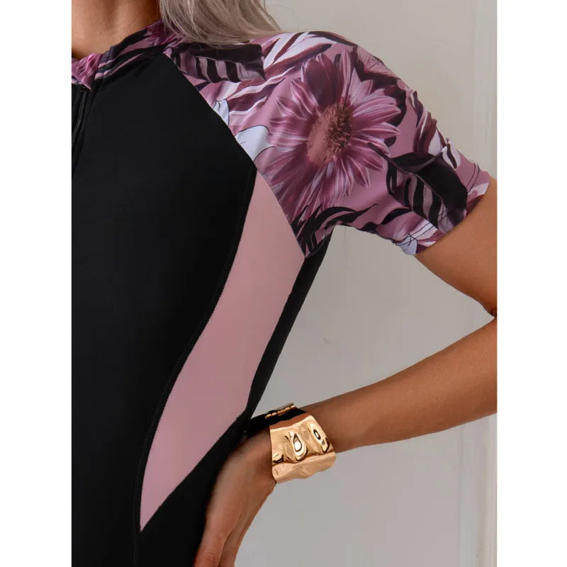 One Piece Swimsuits Closed Women's Swimwear Sports Surfing For Swimming Wear Body Bathing Suits Beachwear Pool Bather