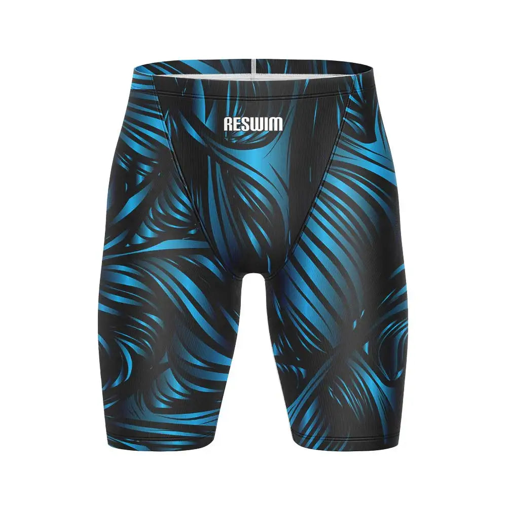 Men's Print Swim Jammer Training Sports Beach Diving Surfing Pants Tights Shorts Swimming Trunks Summer Quick Dry Swimsuit