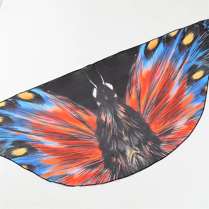 3 Pieces Bikini With Beach Skirt Butterfly Print String Bathing Suit Women Swimwear Female Swimming Swimsuit