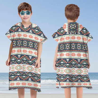 Beach Towel for Boys Girls Hooded Bath Towel Wrap Toddler Pool Towel with Hood Microfiber Absorbent Sweat-absorbent Swim Robe