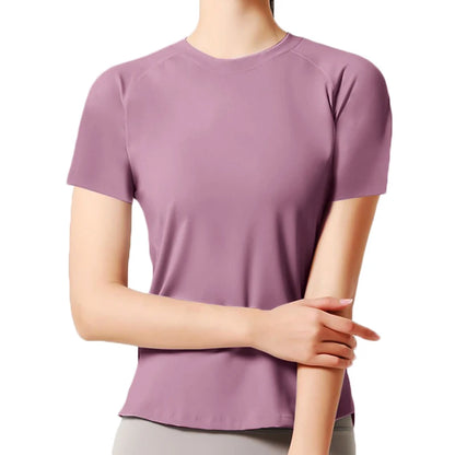 Sports Short Sleeve Running Quick Dry Back Breathable Yoga Tops Quick Dry Daily Active Wear Golf Shirts Tennis Tops Gym