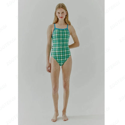 Swimwear Printed Designs Women's Swimming Suit Swimming Pro Team Long Training Comfortable Swimwear Race Training Suit