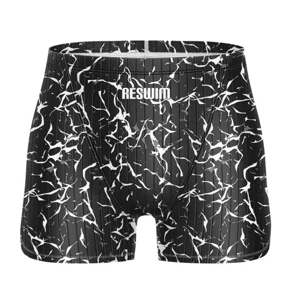 Men's Swim Jammer Swimsuit Shorts Swimming Trunks Athletic Training Swimwear Man Endurance Beach Tights Swimsuit Size 6XL