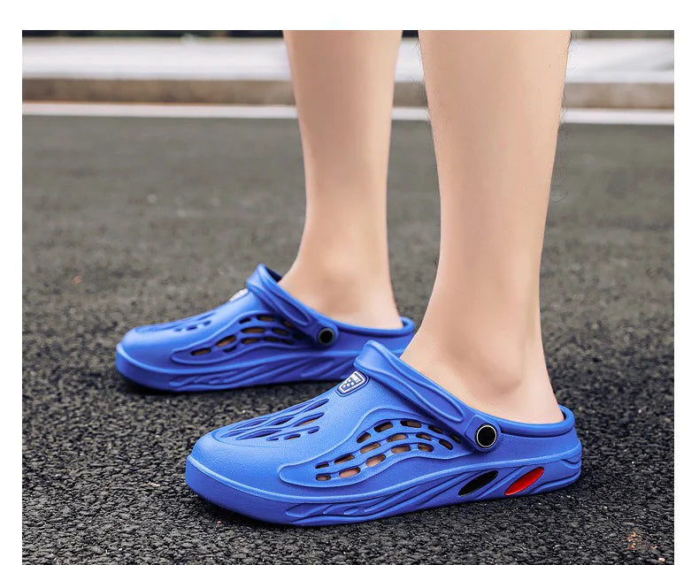Men Sandals Light EVA Men's Casual Shoes Hole Shoes Clogs Home Garden Outdoor Male Beach Flat Slippers Big Size 49