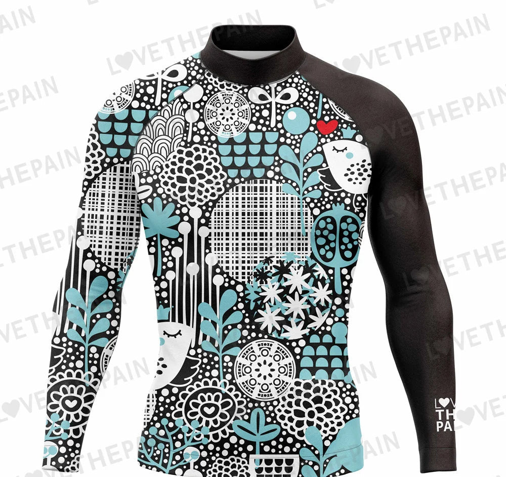 Men's Rash Guards Surfing Diving Suit Swimwear Long Sleeve T-shirt UV Protection Swimsuit Swimming Surf Tight Shirts Gym Clothes