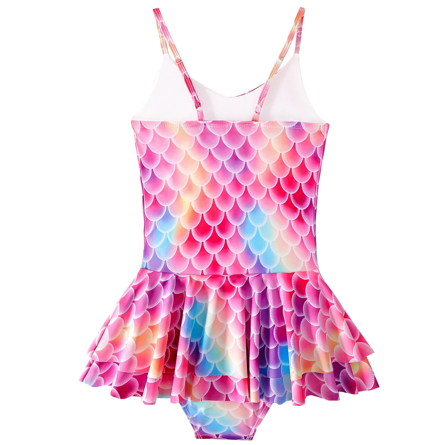 Kids Girls' Mermaid Swimsuit With One-Shoulder High-Stretch Fabric For Beach & Pool Swimwear For Youngsters Dresses Age For 3-10