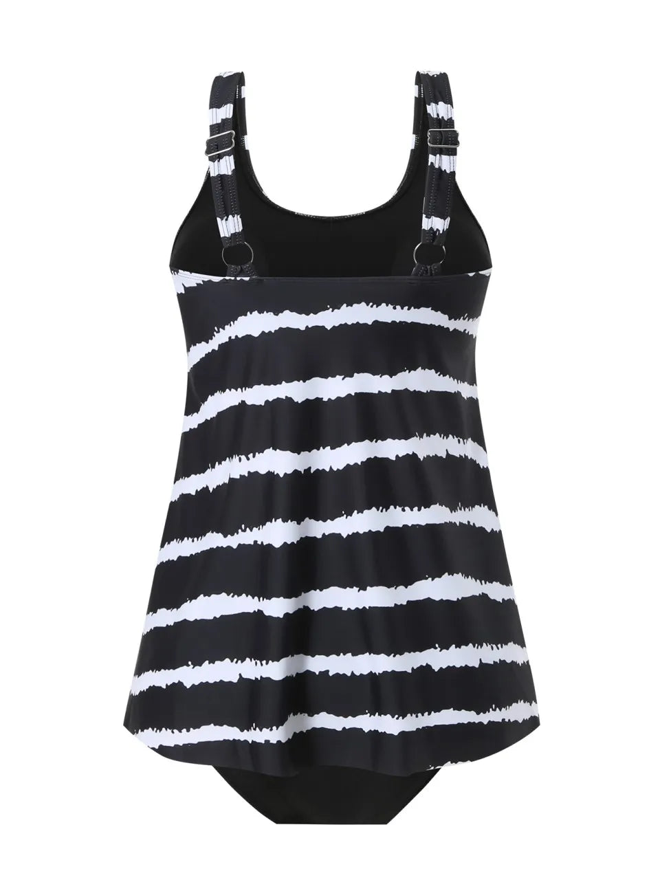 Striped Printed Tankini Strappy Swimsuit Women Two Pieces Beach Skirt Swimwear Female Bathers Bathing Swim Suit Beachwear