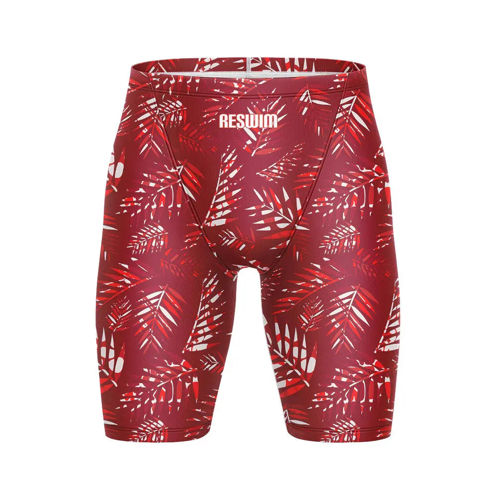 Swimming Trunks Beach Tights Shorts Men's Swim Jammer Shorts Athletic Training Swimsuit Short Quick Dry Lycra Surfing Pants