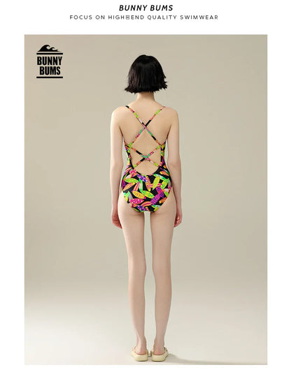 Multicolours Bunny Bum Women Swimwear One Piece Professional Swimsuits