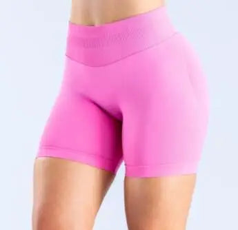 D-impact Gym Woman High Support Fitness Sports Biker Shorts Workout Scrunch Butt Yoga Seamless Leggings Running Shorts XP389