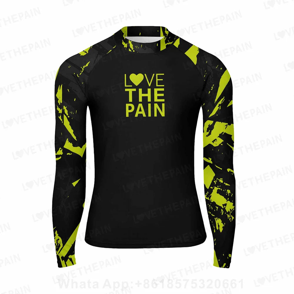 Men Swimsuit Swimming T-shirt Beach UV Protection Swimwear Rash Guard Summers Long Sleeve Surfing Diving Swimsuit Surf Rashguard