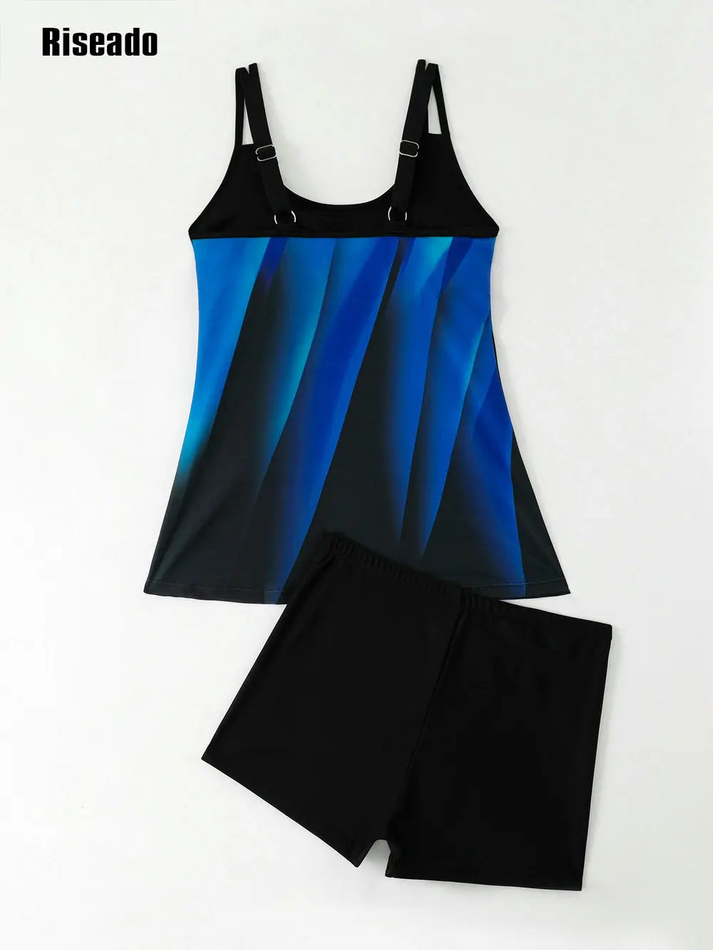 Womens Tankini Swimsuits Tummy Control Flowy Swimwear Two Piece Bathing Suits Swim Tank Top with Boyshorts
