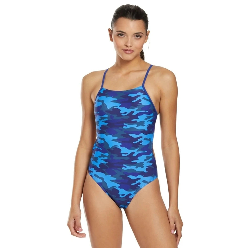 Colourful Designs Women One-piece Suit Swimwear Functional Swimsuit Training Triathlon Tights Swimming Beach Wear