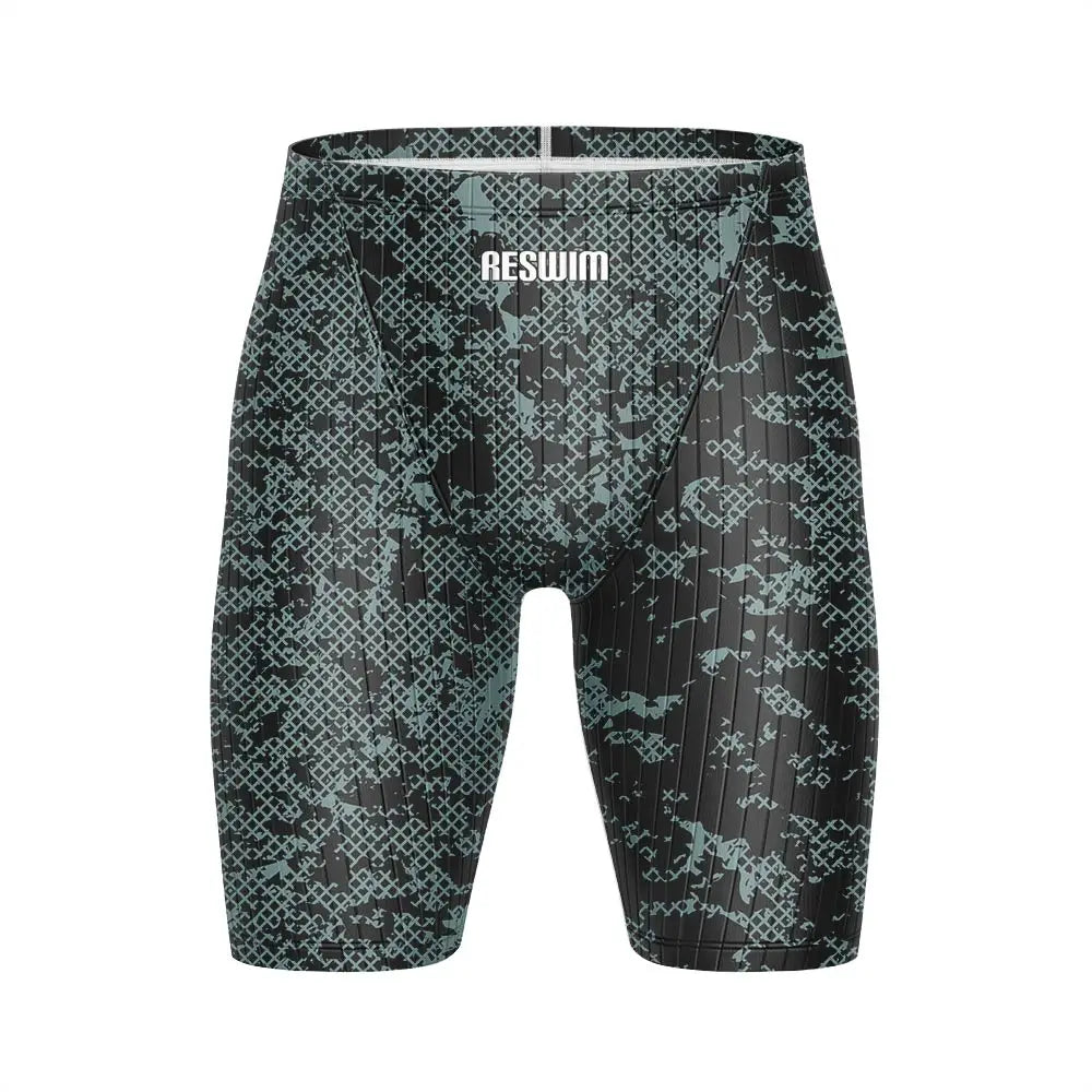 Summer Men's Beach Swimming Trunks Pro Swim Jammer Endurance Athletic Training Swimsuit Shorts Swimwear Jammer Tights Surf Pants