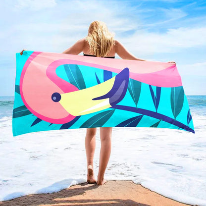 Microfiber Blanket Quick Drying Beach Towels Oversized Printing Towel Super Absorbent Pool Towel Blanket Boho Absorbent Towel
