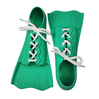 Short Swim Fins With Adjustable Heel Strap Silicone Swimming Diving Fins Comfortable Durable Soft Swim Fins for Kids Adults