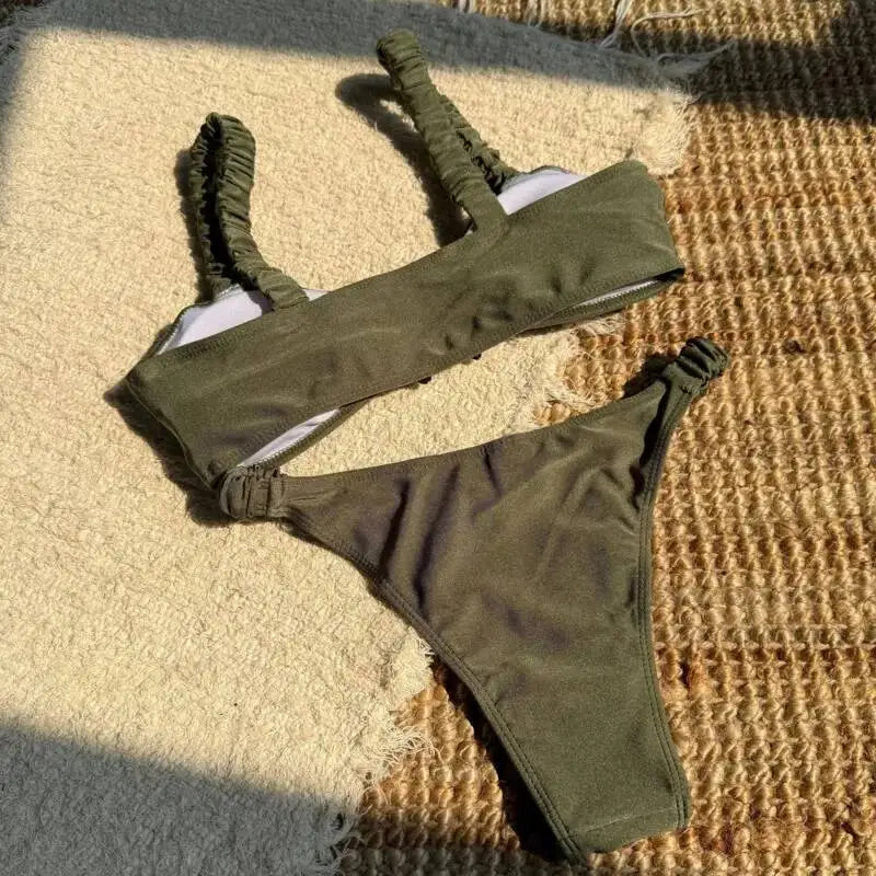 Women's Triangle Brazilian Bikini Set