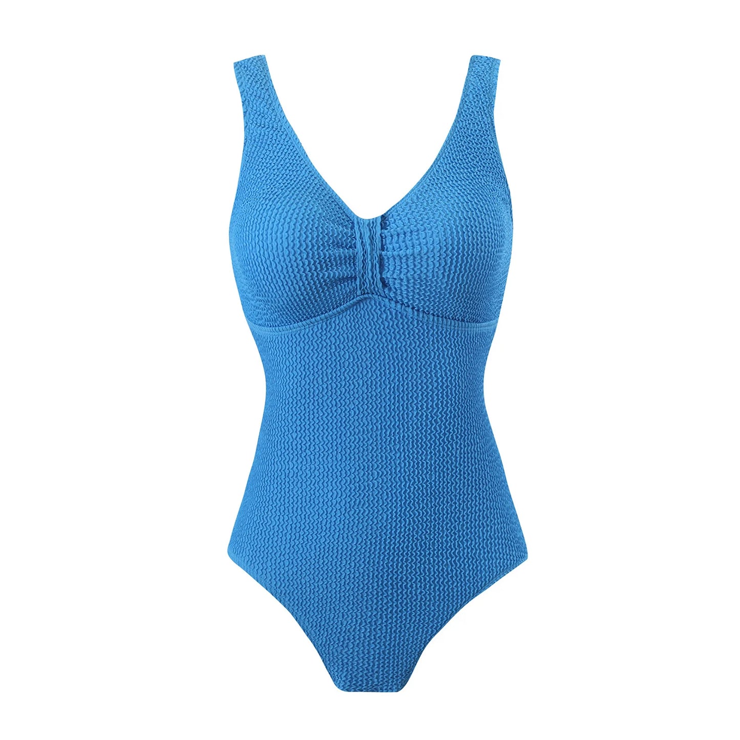 Womens One Piece Swimsuit Swim Leotard Sleeveless Low U Back Soft Cup Textured Monokini Bathing Suit for Beach Tropical Travel