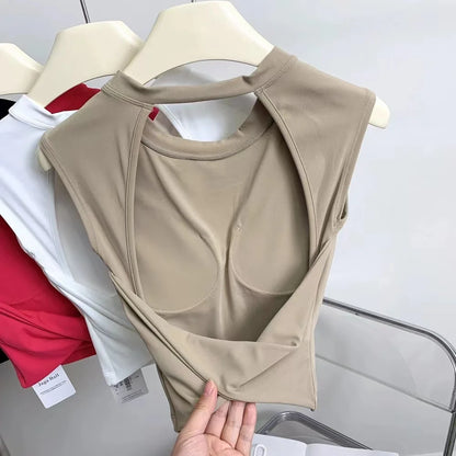 Women Running Shockproof Tank Top Gym Vest  Fitness Quick-Dry Workout Top Female Soft Sports Clothes